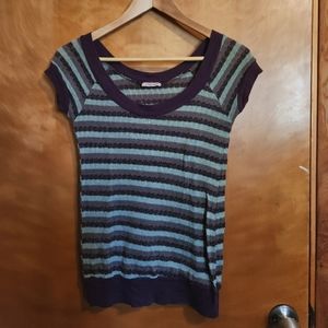 Y2K Papaya glitter knit tee